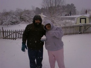 Me and Ryan and Karen (Behind the Camera) -- In the Snow